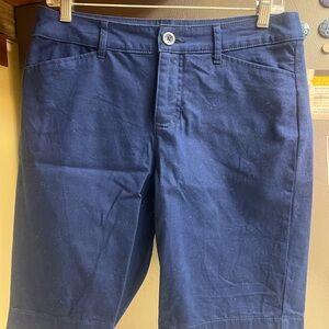 St. John's Bay Navy Bermuda Shorts